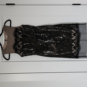 Julia Jordan black sequin dress, sz 4.